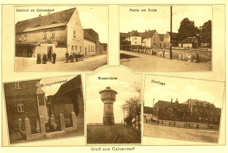 alte Postkarte von Calzendorf