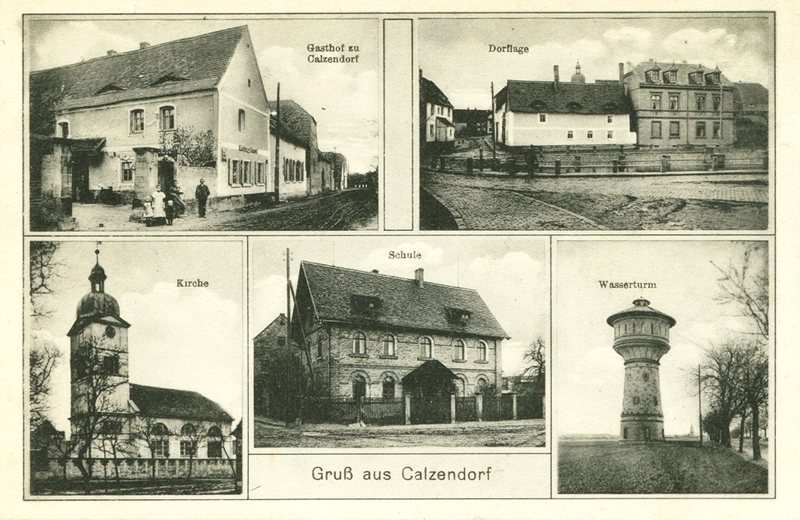 alte Postkarte von Calzendorf