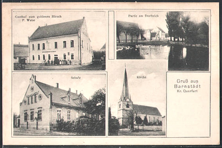 alte Postkarte von Barnstdt