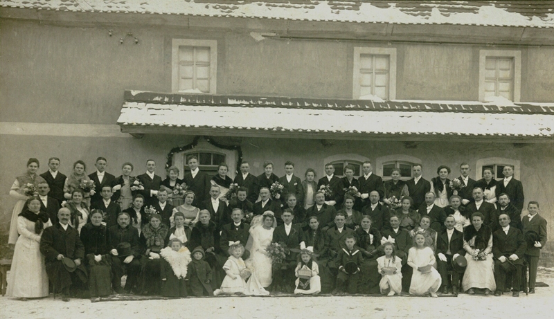 Hochzeit 1922 / Hof Thieme in Kalzendorf